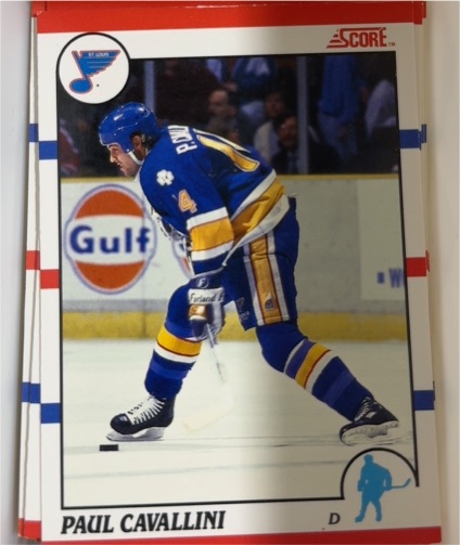 1990-91 Score #185 Paul Cavallini — front