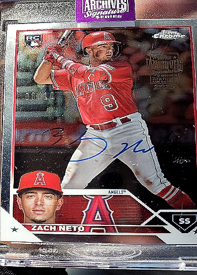 2025 Topps Archives Signature Series #Zach Neto — front