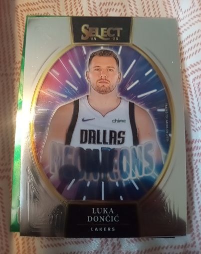 2024-25 Panini Select #15 Luka Dončić Neon Icons — front