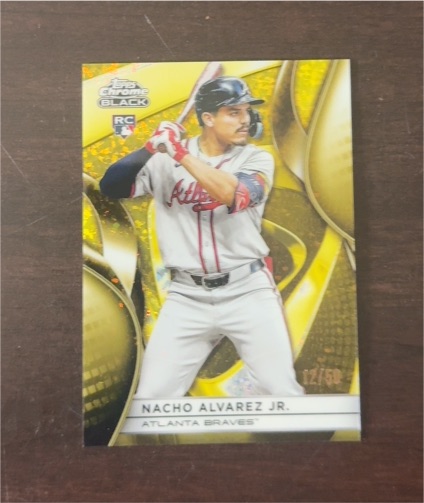 2025 Topps Chrome Black #65 Nacho Alvarez Jr. — front