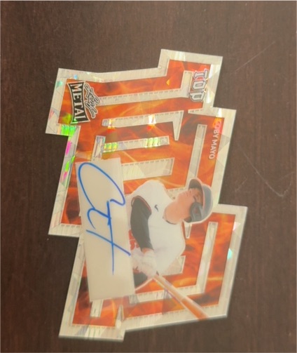 2023 Leaf Metal Top 100 Die Cut Coby Mayo — front