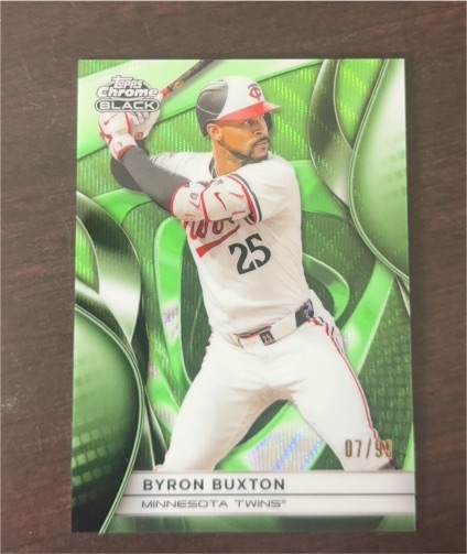 2025 Topps Chrome Black #13 Byron Buxton — front