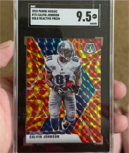 2020 Panini Mosaic #75 Calvin Johnson — front