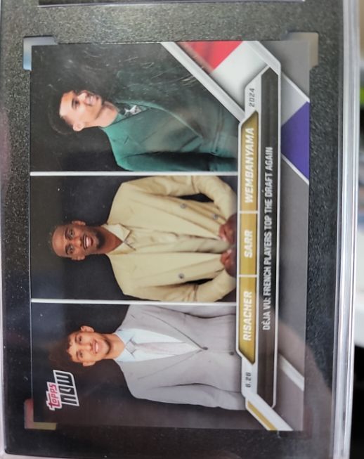 2024 Topps Now #D-RSW Risacher / Sarr / Wembanyama — front