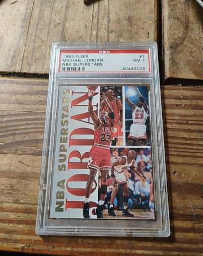 1993 Fleer #7 Michael Jordan NBA Superstars — front