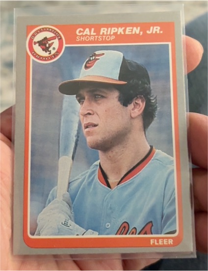 1985 Fleer #187 Cal Ripken, Jr. — front