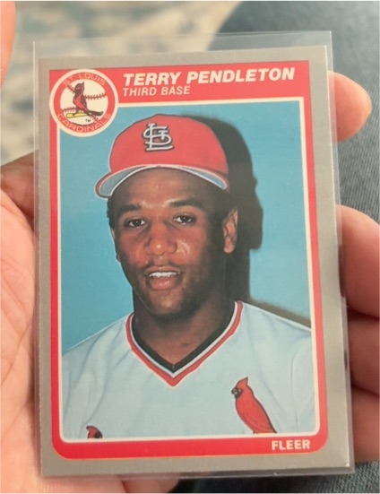 1985 Fleer #236 Terry Pendleton — front