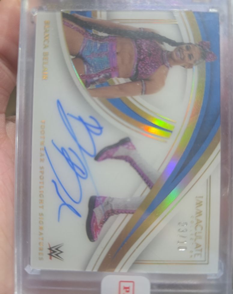 2022 Panini Immaculate Collection Bianca Belair #PMA-BEL — front