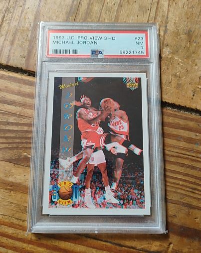 1993 Upper Deck Pro View 3-D #23 Michael Jordan — front