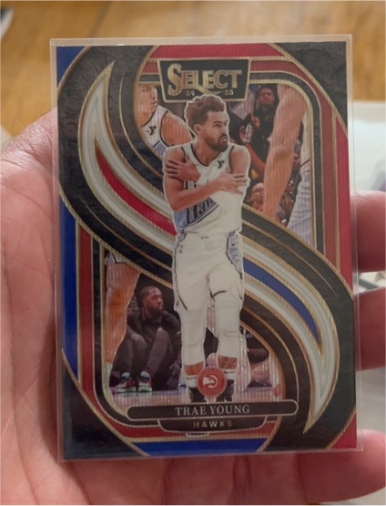 2024-25 Panini Select #123 Trae Young Premier Level — front