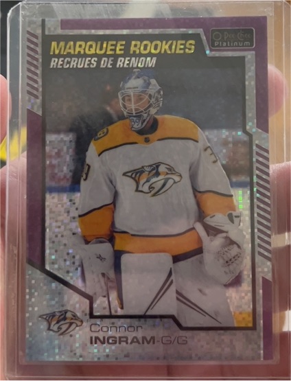 2020-21 O-Pee-Chee Platinum #180 Connor Ingram Marquee Rookies — front