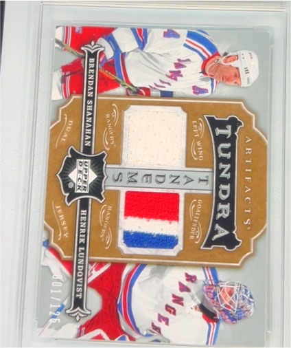 2007-08 Upper Deck Artifacts Tundra Tandems #TT-BL Brendan Shanahan/Henrik Lundqvist — front