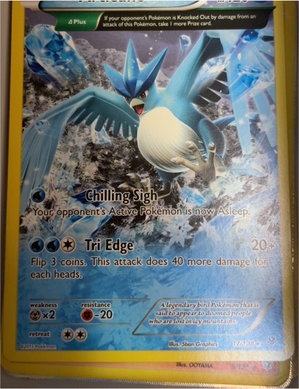 2015 Pokémon Roaring Skies #17 Articuno — front