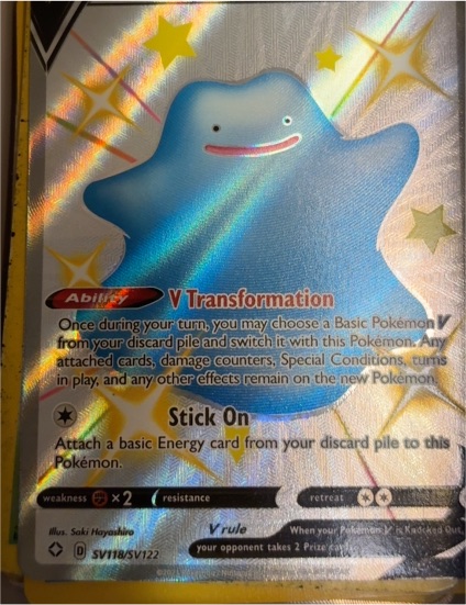 Pokémon TCG Shining Fates #SV118/SV122 Ditto V — front
