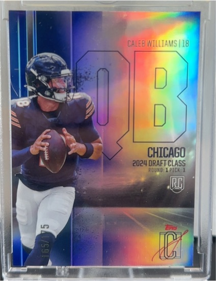 2024 Topps Signature Class RC Chrome Variation #RCV-24 Caleb Williams — front