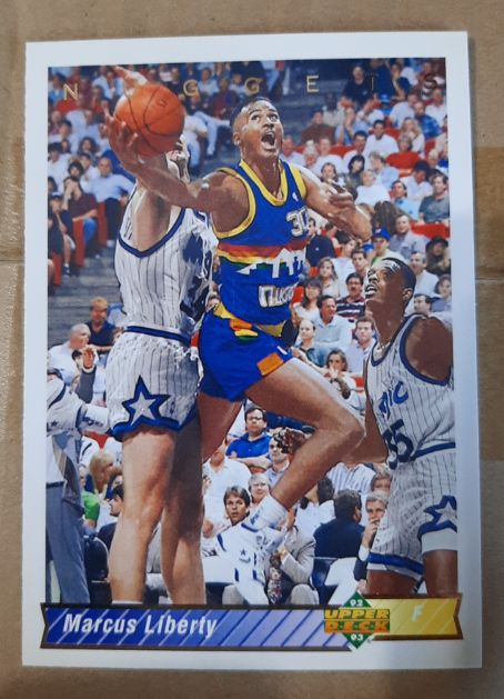 1992-93 Upper Deck #175 Marcus Liberty Denver Nuggets — front