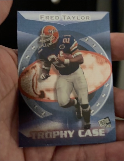 1998 Press Pass #TC8 Fred Taylor Trophy Case — front