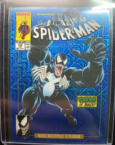 Marvel Masterpieces '92 Platinum #316 Venom — front