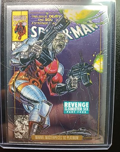 2024 Marvel Masterpieces '92 Platinum #28-V Deathlok Variant Cover — front