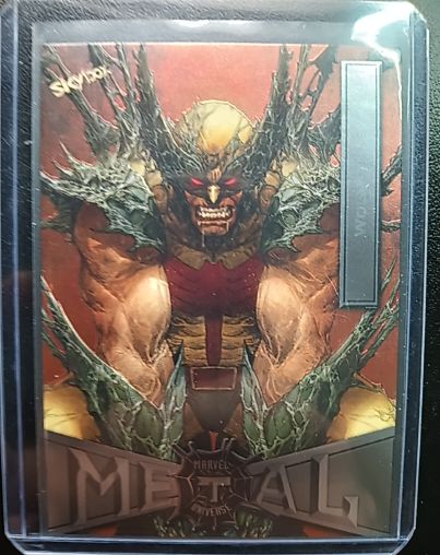 2022 SkyBox Marvel Metal Universe Spider-Man #100 Wolverine — front