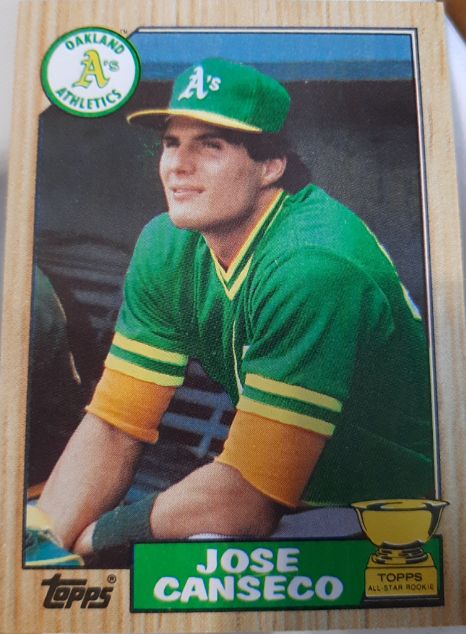 1987 Topps #620 Jose Canseco — front