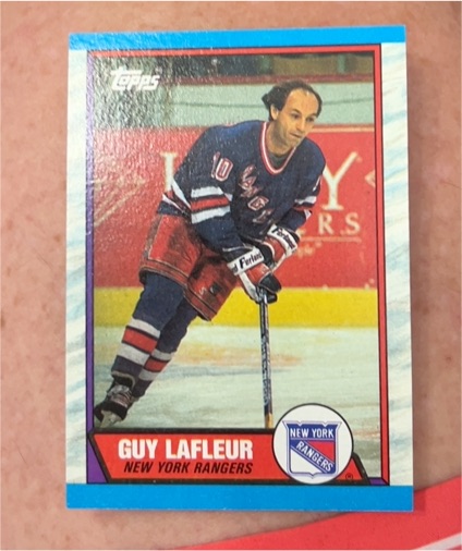 1989-90 Topps #189 Guy Lafleur New York Rangers — front