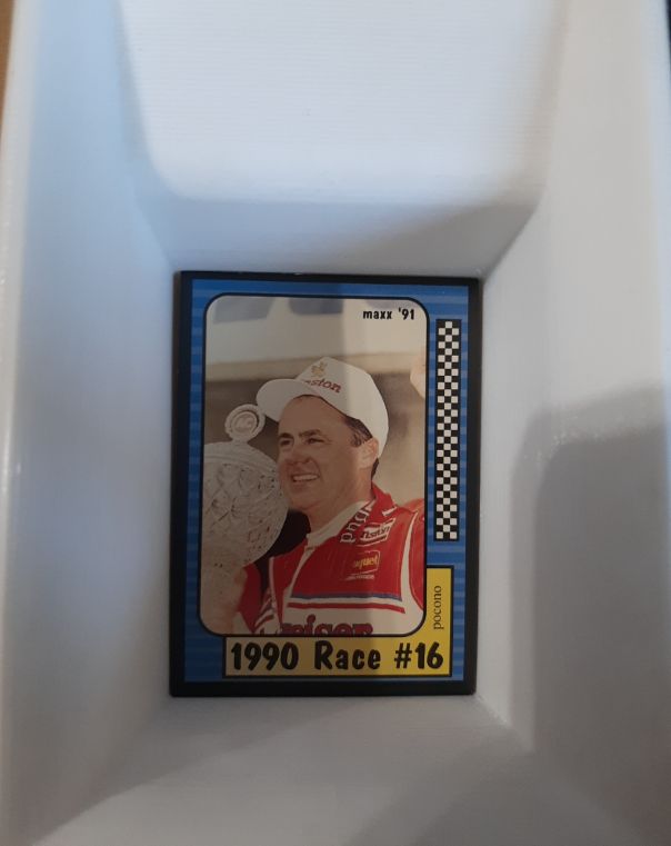 1991 Maxx #186 Geoff Bodine 1990 Race #16 Pocono — front