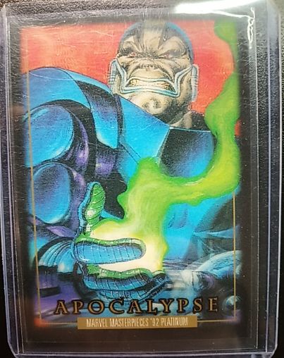 2024 SkyBox Marvel Masterpieces '92 Platinum #9 Apocalypse — front