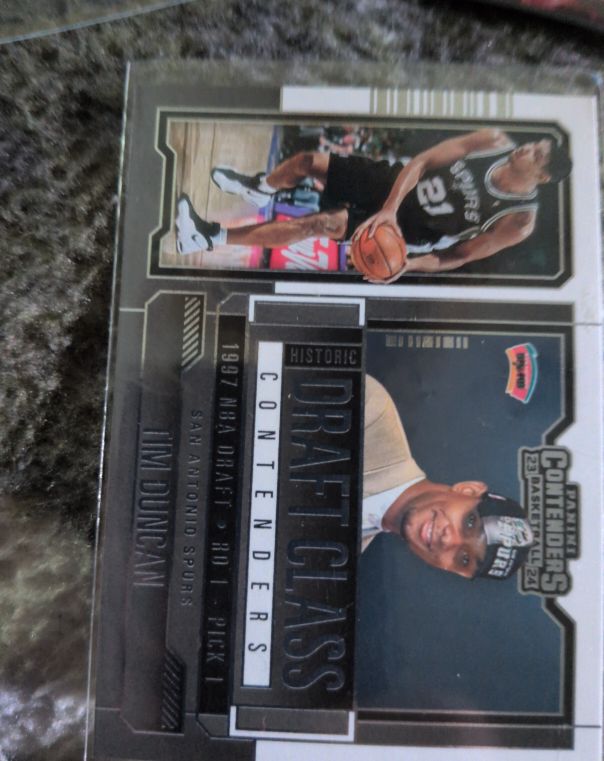 2023-24 Panini Contenders - Historic Draft Class Contenders #22 Tim Duncan — front