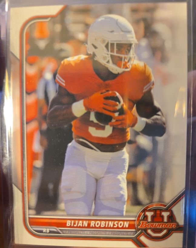 2021-22 Bowman University #95 Bijan Robinson — front