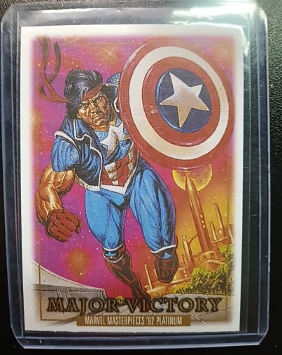 2024 Marvel Masterpieces '92 Platinum #48 Major Victory — front