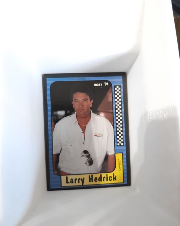 1991 Maxx NASCAR #202 Larry Hedrick — front