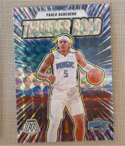 2024-25 Panini Mosaic Thunder Road #15 Paolo Banchero — front