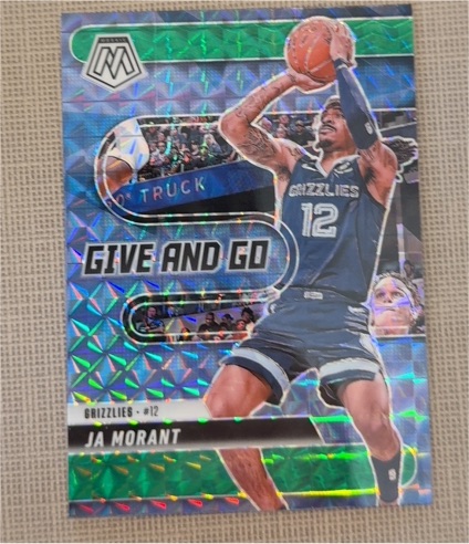 2024-25 Panini Mosaic #3 Ja Morant Give and Go — front