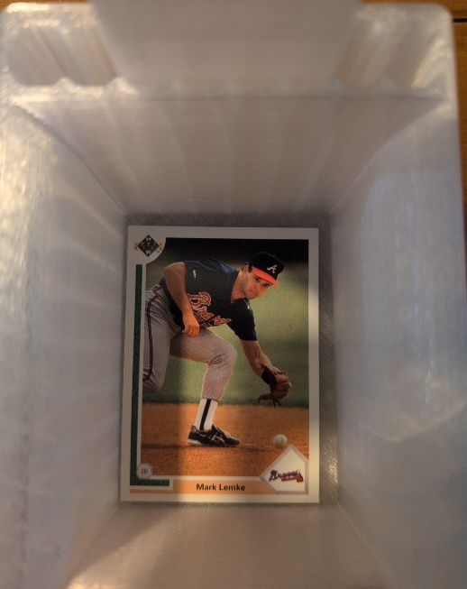 1991 Upper Deck #28 Mark Lemke — front
