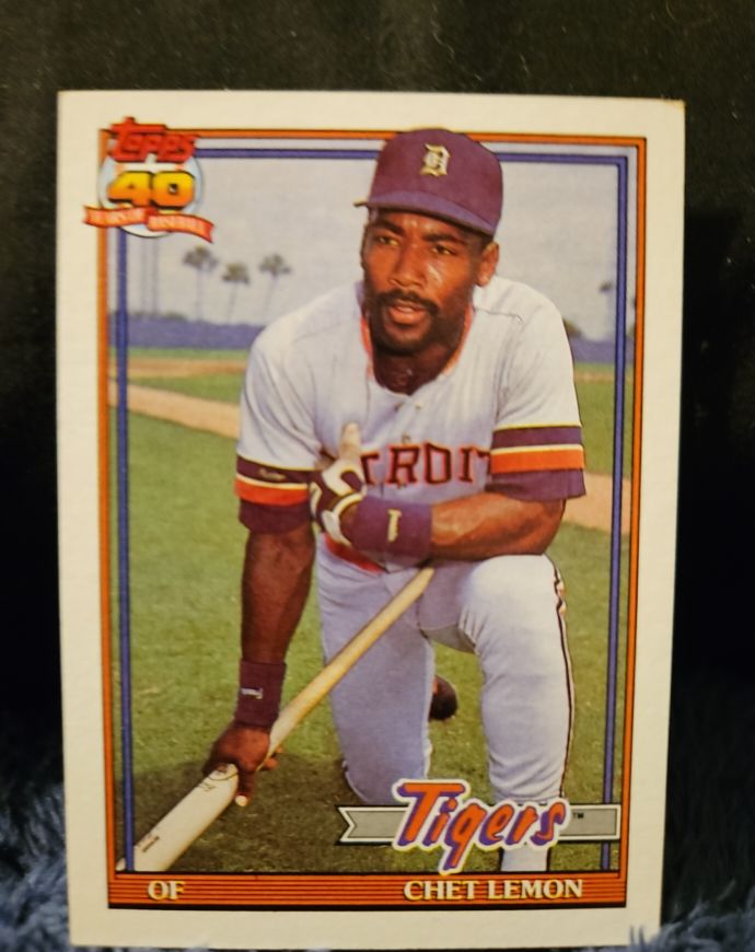1991 Topps #469 Chet Lemon — front