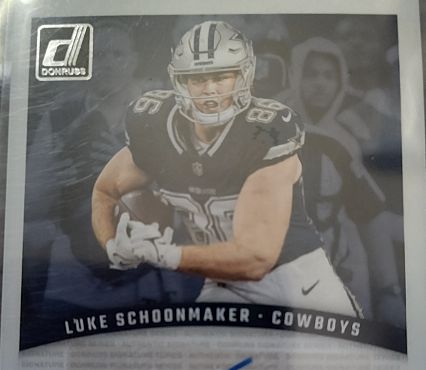 2023 Donruss Luke Schoonmaker Dallas Cowboys — front