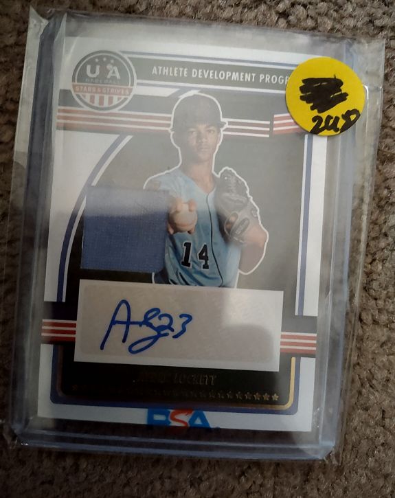 2023 Panini USA Baseball Stars & Stripes Autograph Ayden Lockett #ADPS-AC — front