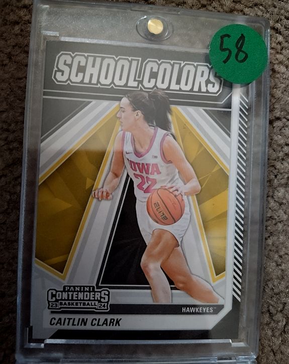 2024 Panini Caitlin Clark Collection Contenders School Colors #SC4 Caitlin Clark — front