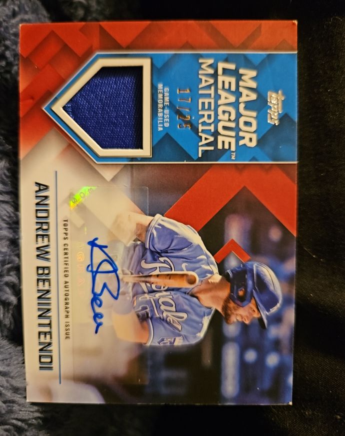 2022 Topps Series 2 Major League Materials #MLM-ABE Andrew Benintendi — front