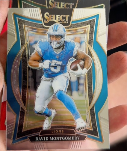 2024 Panini Select Concourse Silver Prizm Die-Cut #45 David Montgomery — front