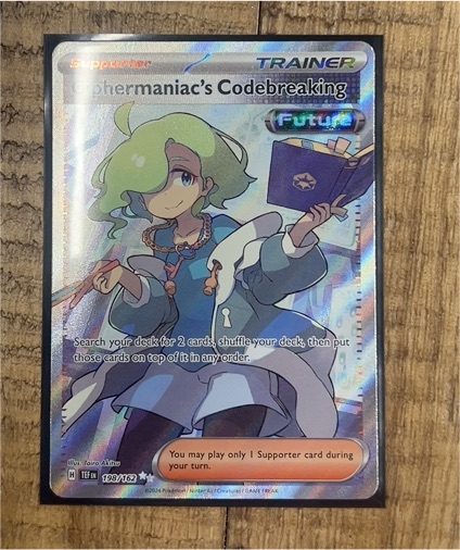 2024 Pokemon Scarlet & Violet - Temporal Forces #198 Ciphermaniac's Codebreaking — front