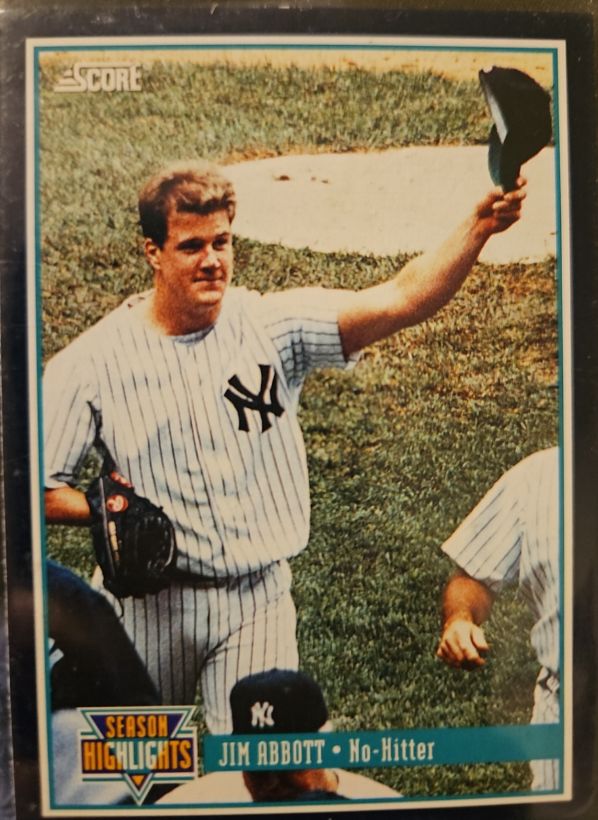 1994 Score #626 Jim Abbott — front