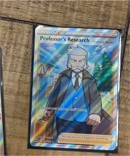 2023 Pokémon Crown Zenith #150 Professor's Research Professor Rowan Full Art — front