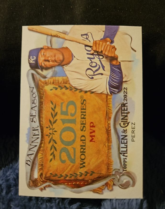 2022 Topps Allen & Ginter Banner Seasons #BS-44 Salvador Perez — front