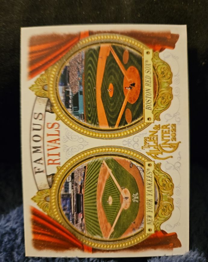 2022 Topps Allen & Ginter #FR-5 New York Yankees / Boston Red Sox Famous Rivals — front