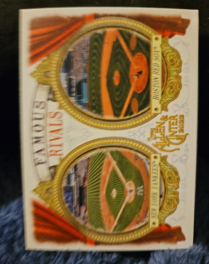 2022 Topps Allen & Ginter #FR-5 New York Yankees / Boston Red Sox Famous Rivals — front