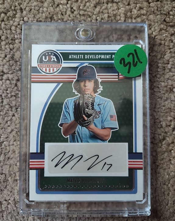 2023 Panini USA Baseball Stars & Stripes Mateo Villanueva Autograph — front