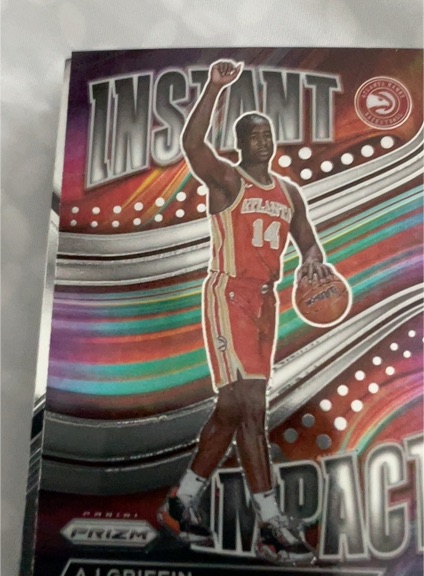 2022-23 Panini Prizm #5 AJ Griffin Instant Impact Rookie RC Atlanta Hawks — front