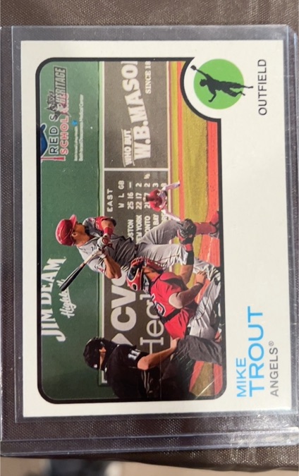 2022 Topps Heritage Minor League #167 Mike Trout — front